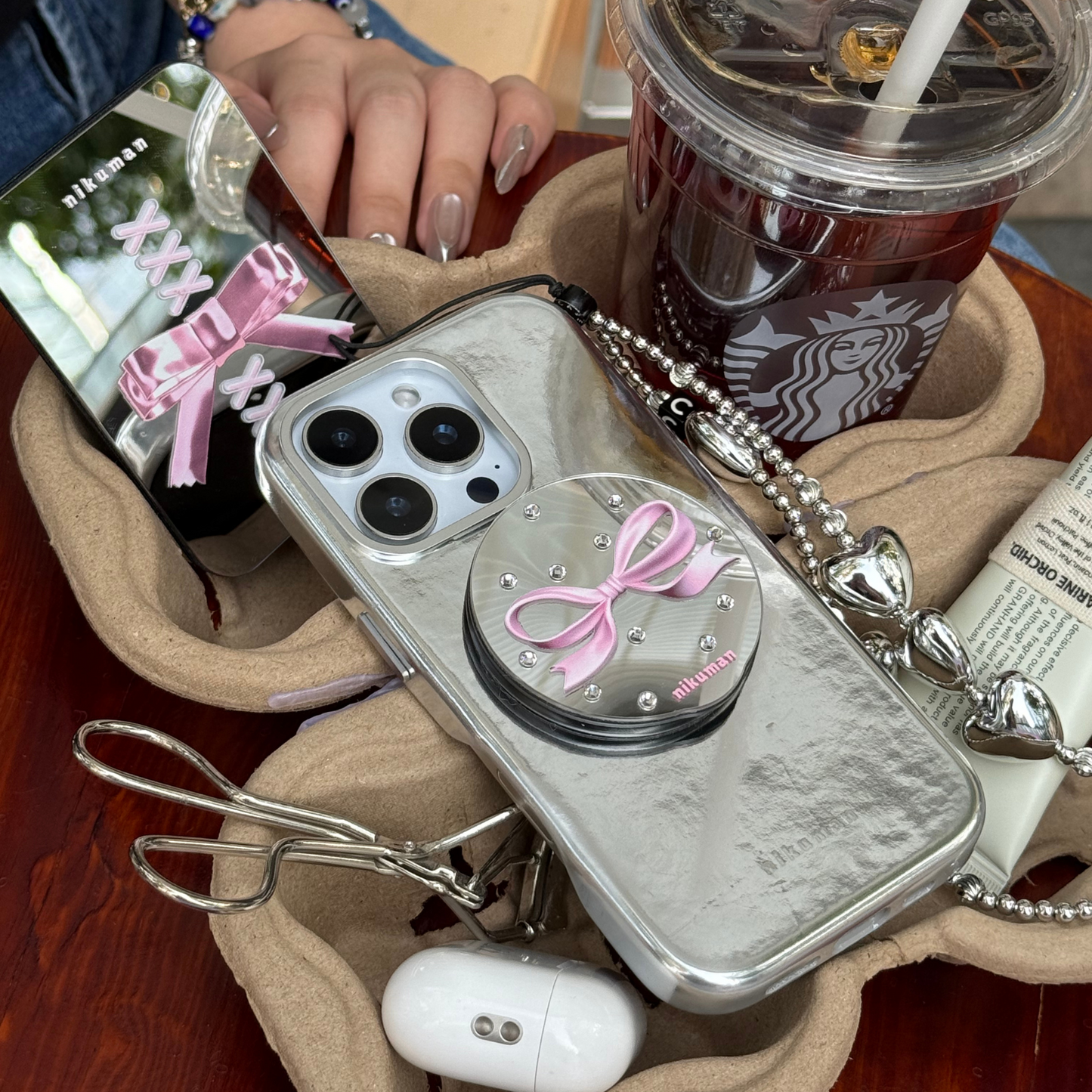 Drama Bow Mirror Magnetic Phone Grip & Stand