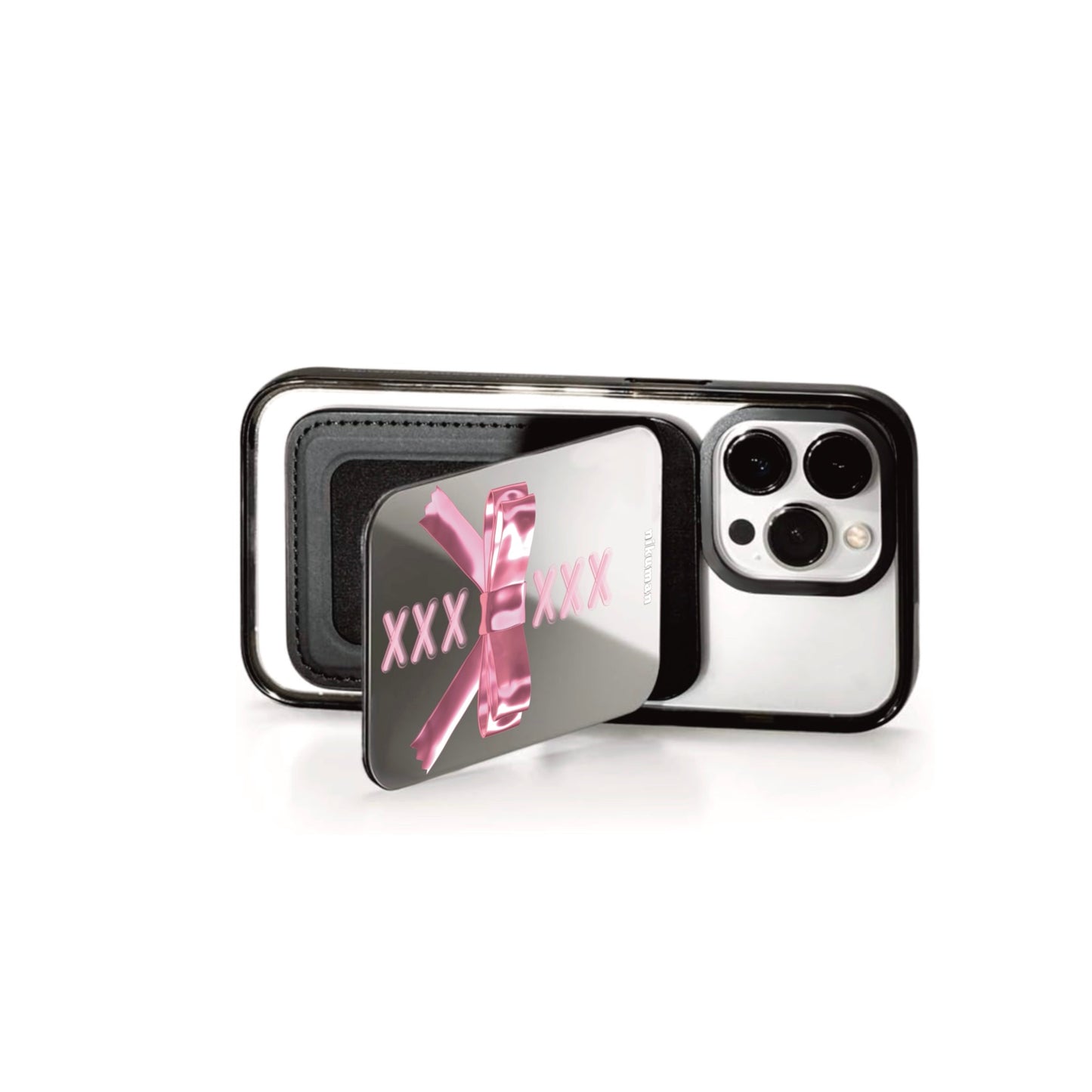 Headturn Bow Snap Mirror MagSafe Cardholder Stand