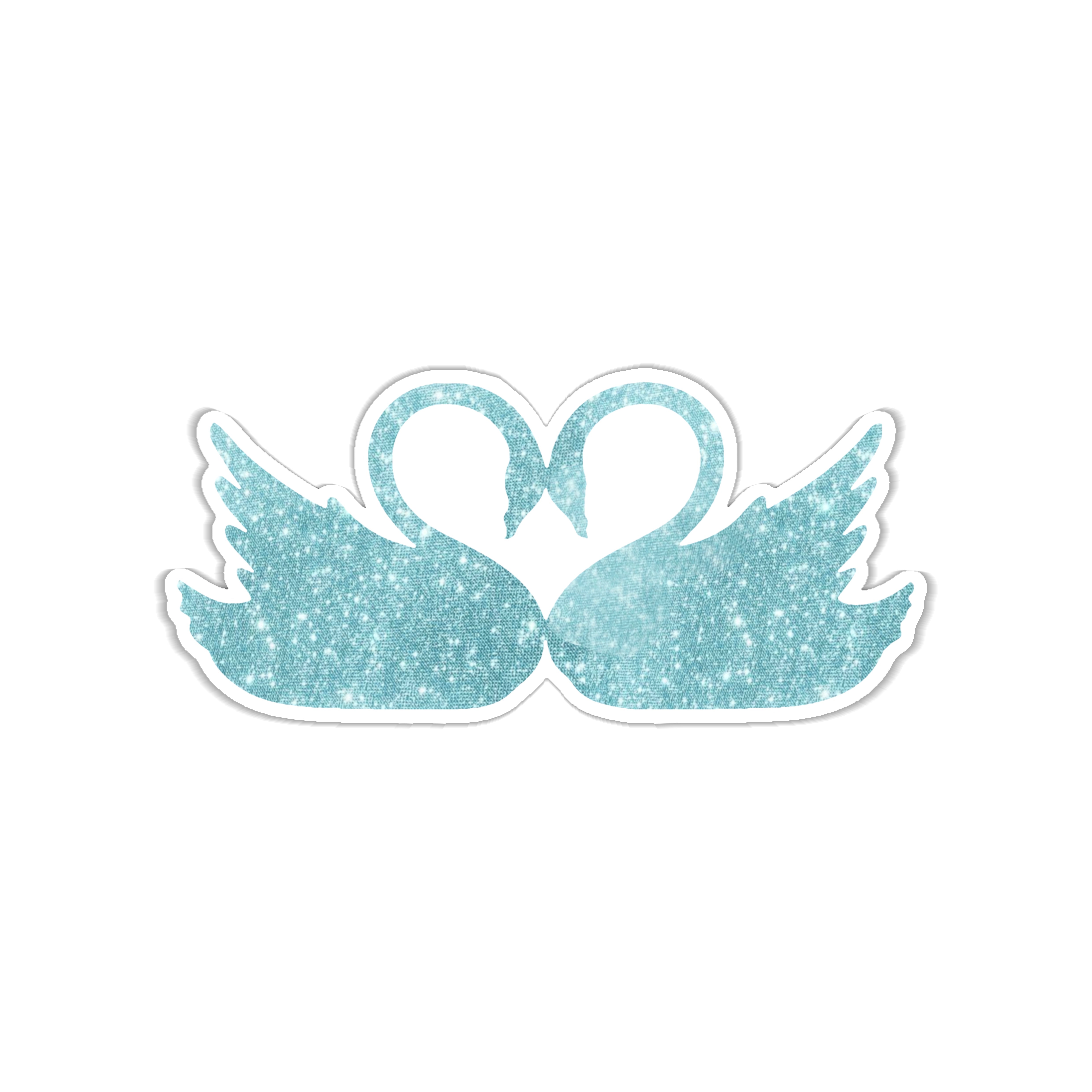 Swan Kiss Sticker