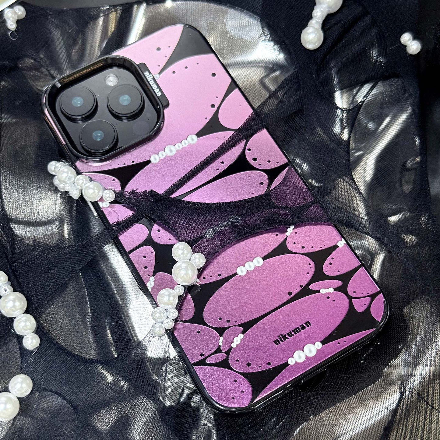 Pink Symbiote Mirror Phone Case MagSafe Compatible