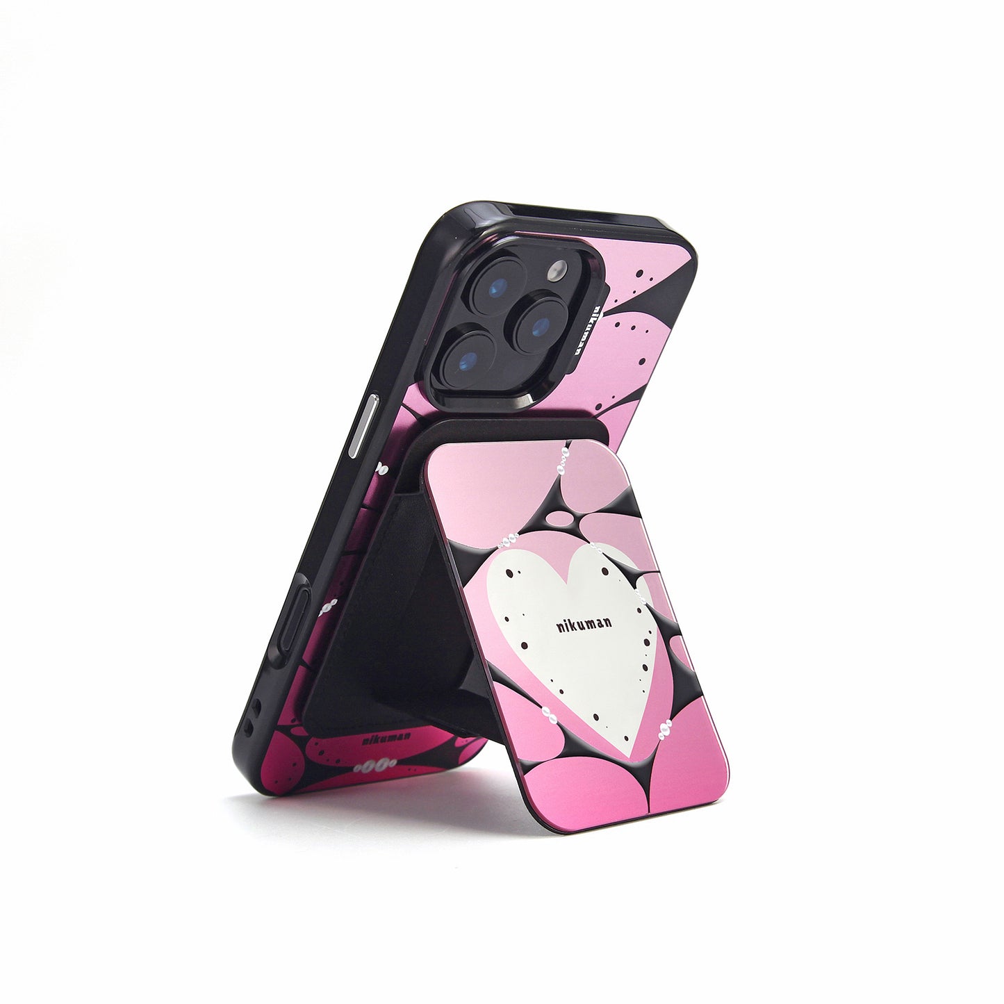 Pink Symbiote Snap Mirror MagSafe Cardholder Stand