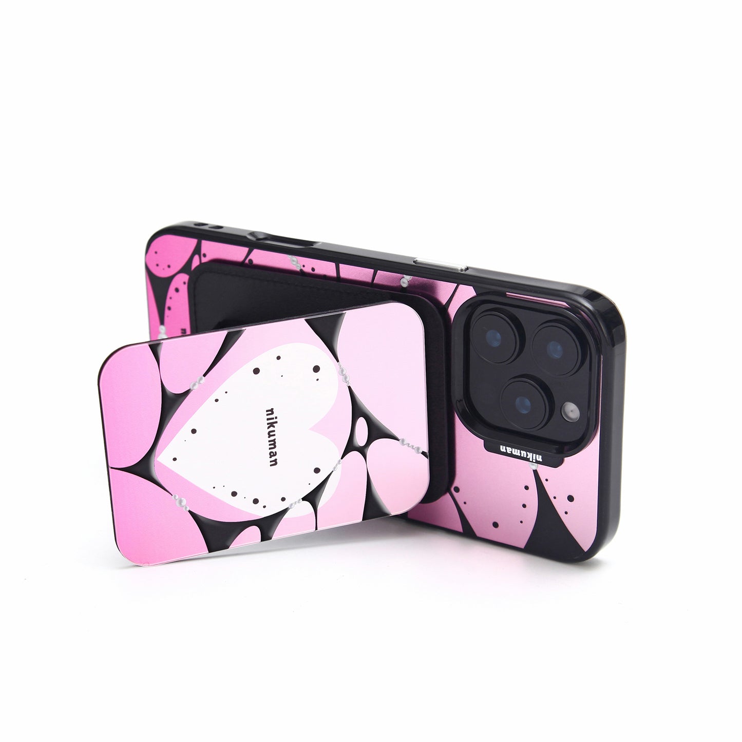 Pink Symbiote Snap Mirror MagSafe Cardholder Stand