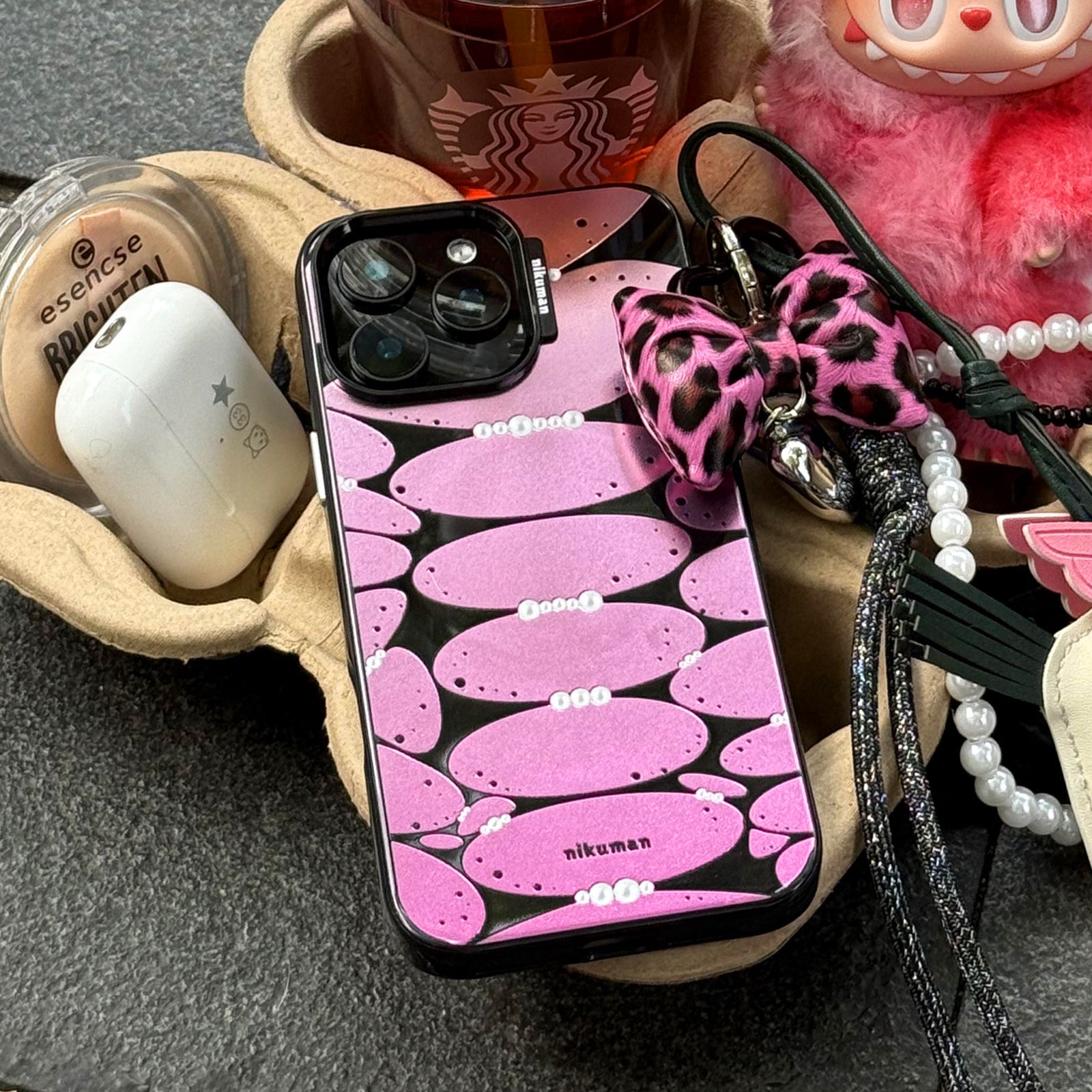Pink Symbiote Mirror Phone Case MagSafe Compatible