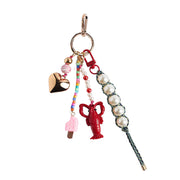 Pearl Lobster Keychain & Bag Multi-Functional Charm — Trendy Fashion Accessory