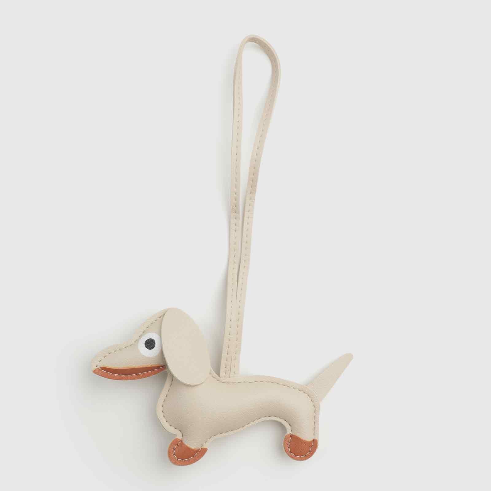 Multi-Color Dachshund-Shaped Bag Charm