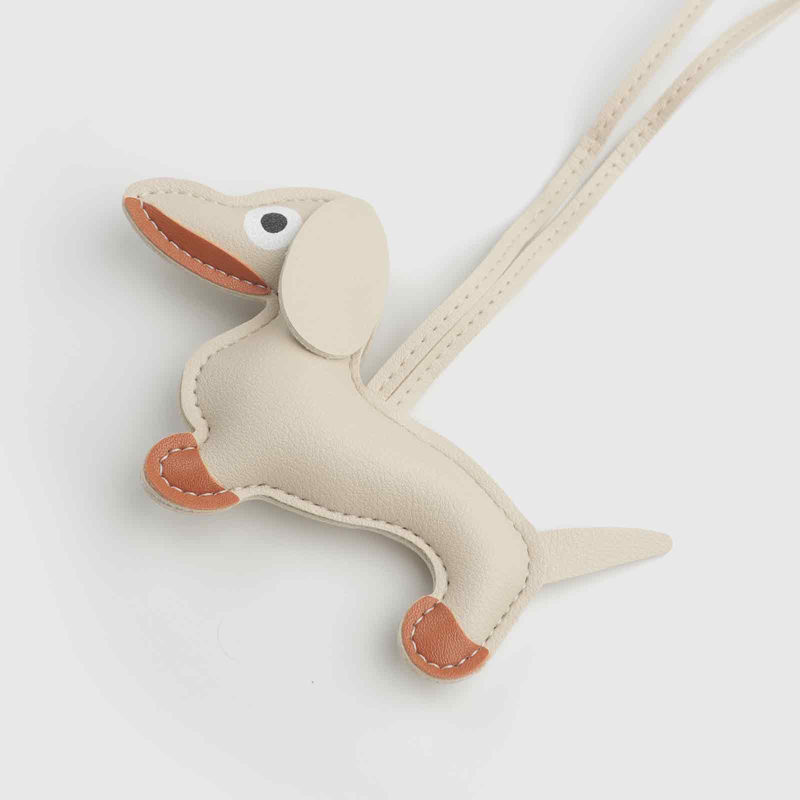 Multi-Color Dachshund-Shaped Bag Charm