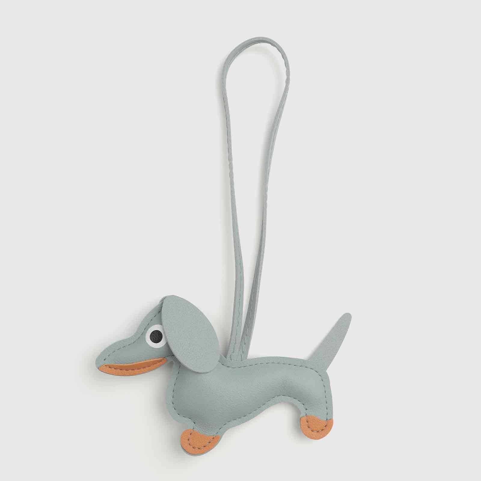 Multi-Color Dachshund-Shaped Bag Charm