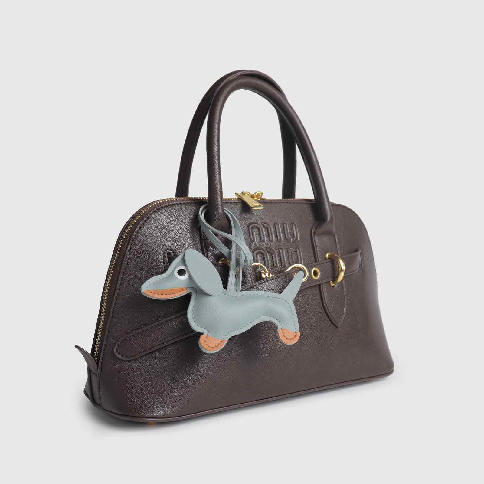 Multi-Color Dachshund-Shaped Bag Charm