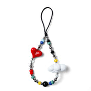Diamond, Heart & Cloud Beaded Phone Chain & Multi-Functional Bag Charm – Cute  Fashion Accessory
