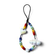 Holographic Cloud & Heart Colorful Beaded Phone Chain & Multi-Functional Bag Charm — Cute Fashion Accessory