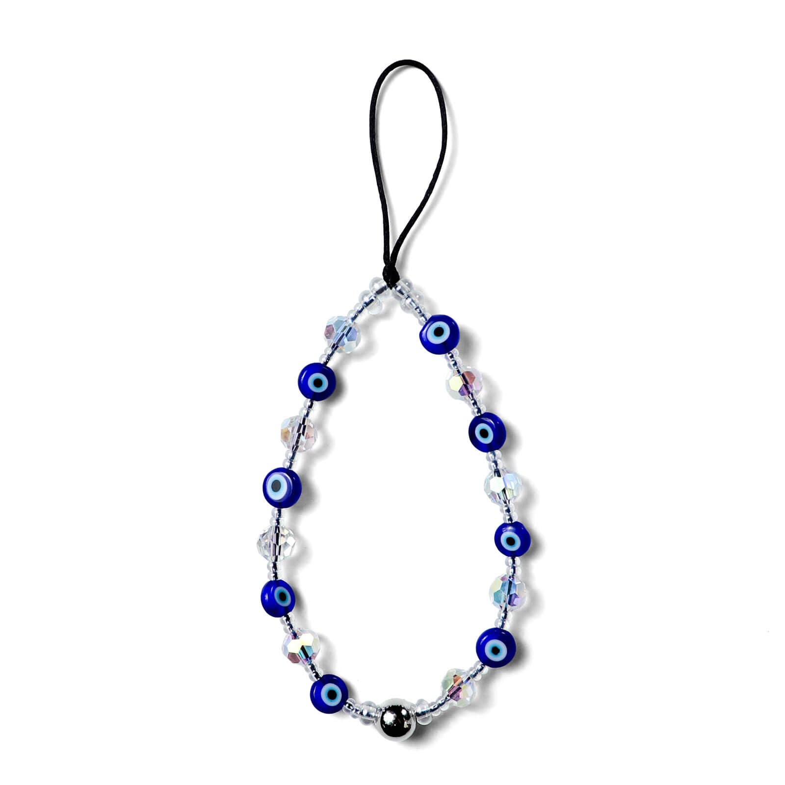 Blue Beaded Multi-Functional Bag Charm & Phone Chain — Stylish Fashion Accessory