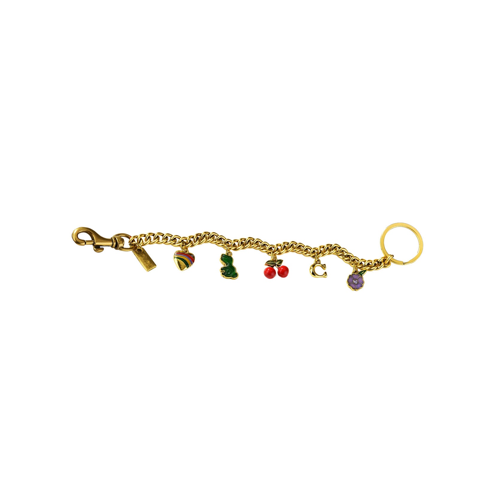 Antique Gold Cherry Bag Chain & Multi-Functional Charm — Luxury Stylish Multi-Functional Accessory