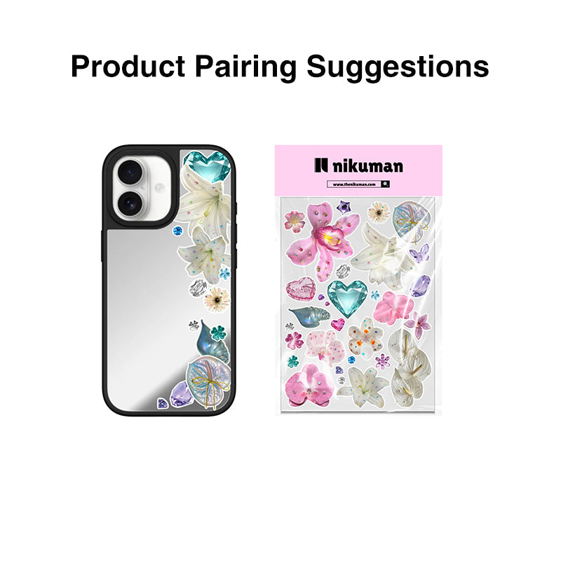 Diamonds Custom Canvas Mirror MagSafe Phone Case