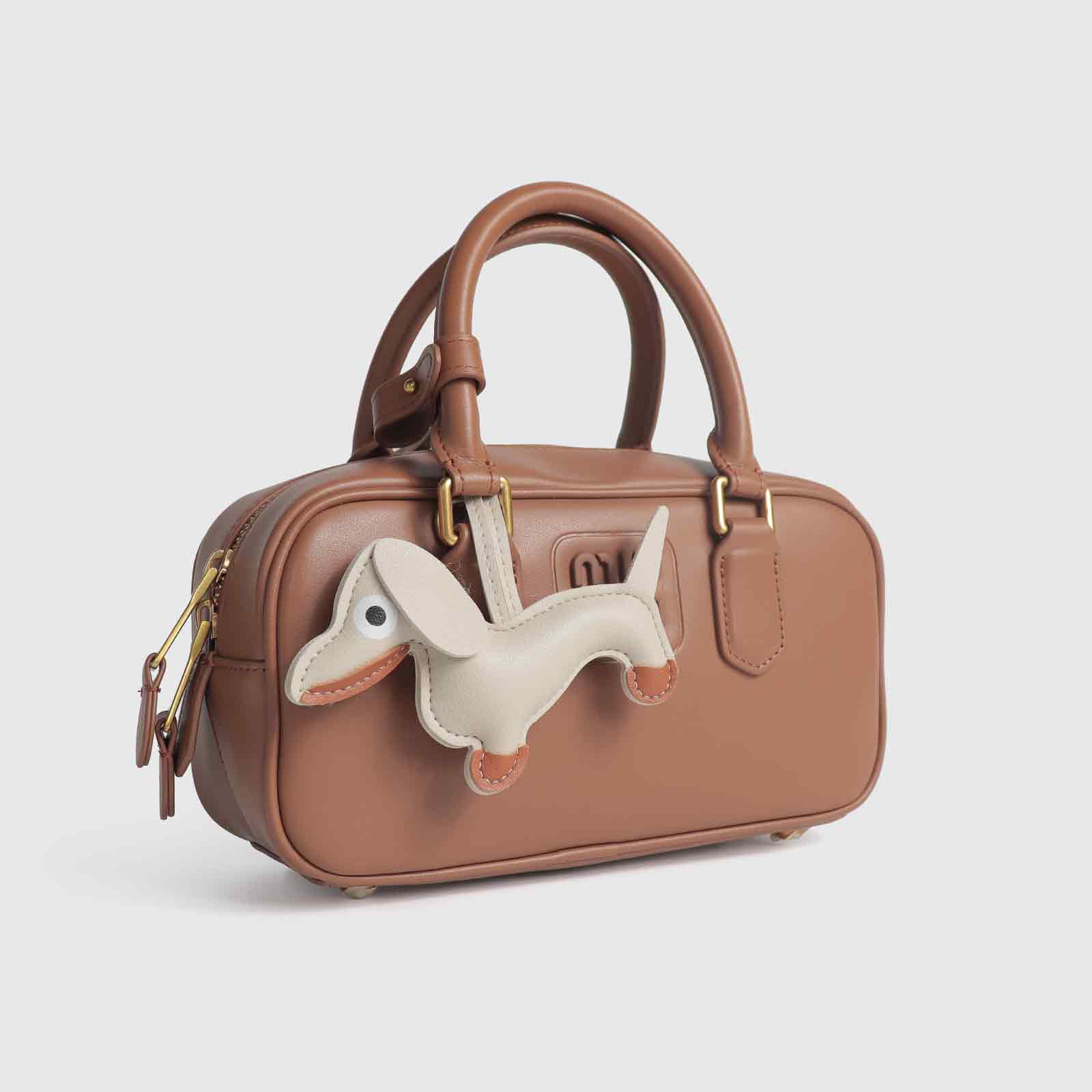 Multi-Color Dachshund-Shaped Bag Charm