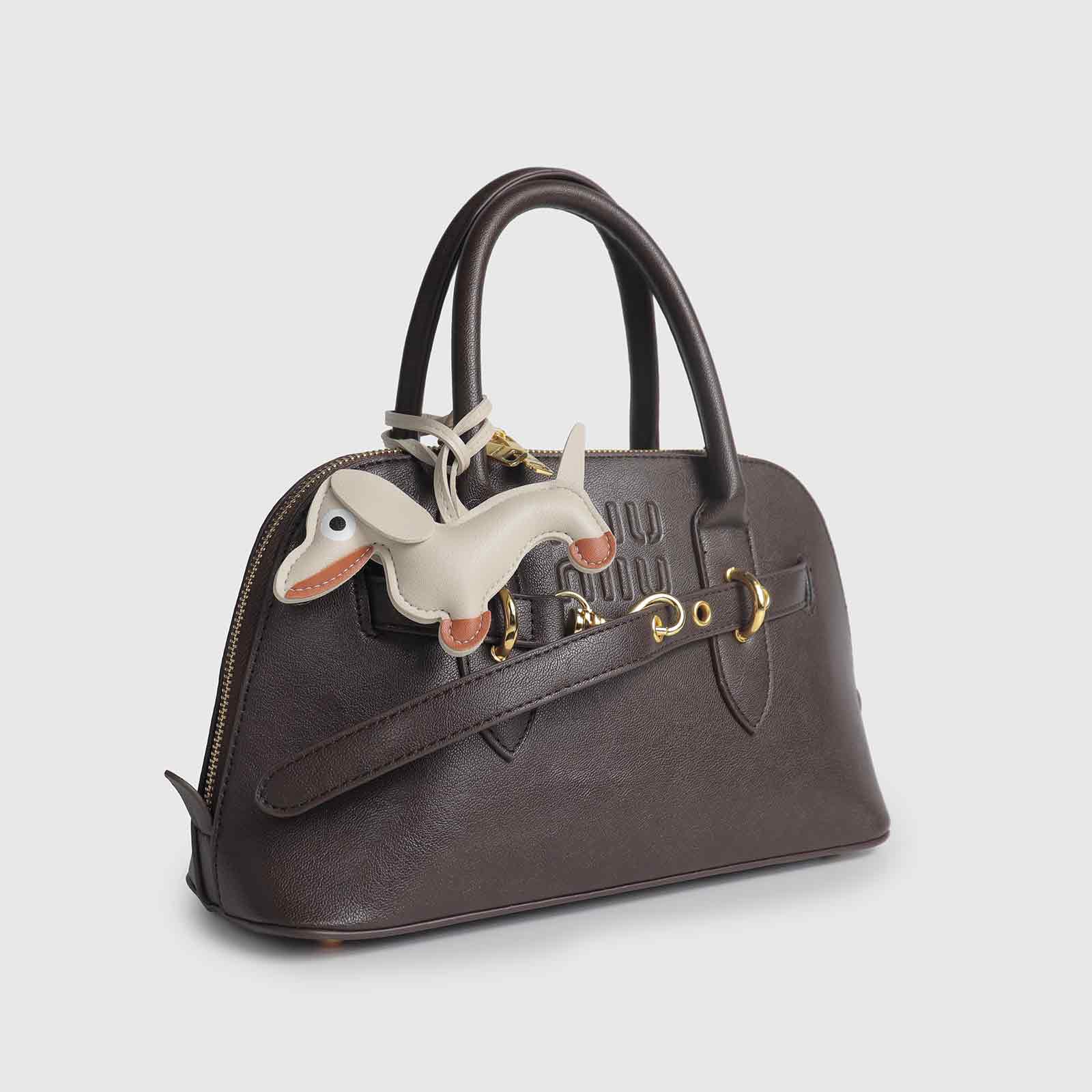 Multi-Color Dachshund-Shaped Bag Charm