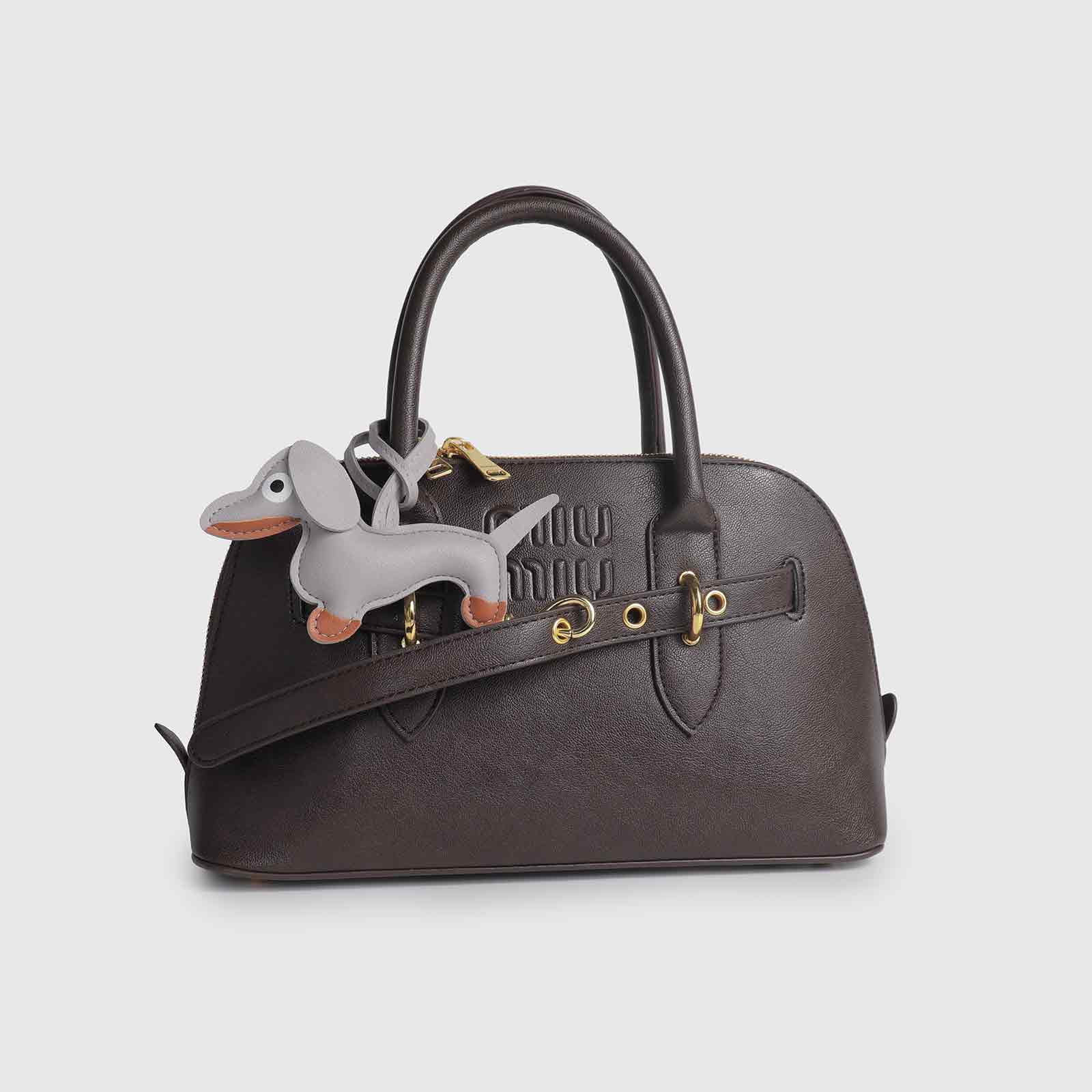 Multi-Color Dachshund-Shaped Bag Charm