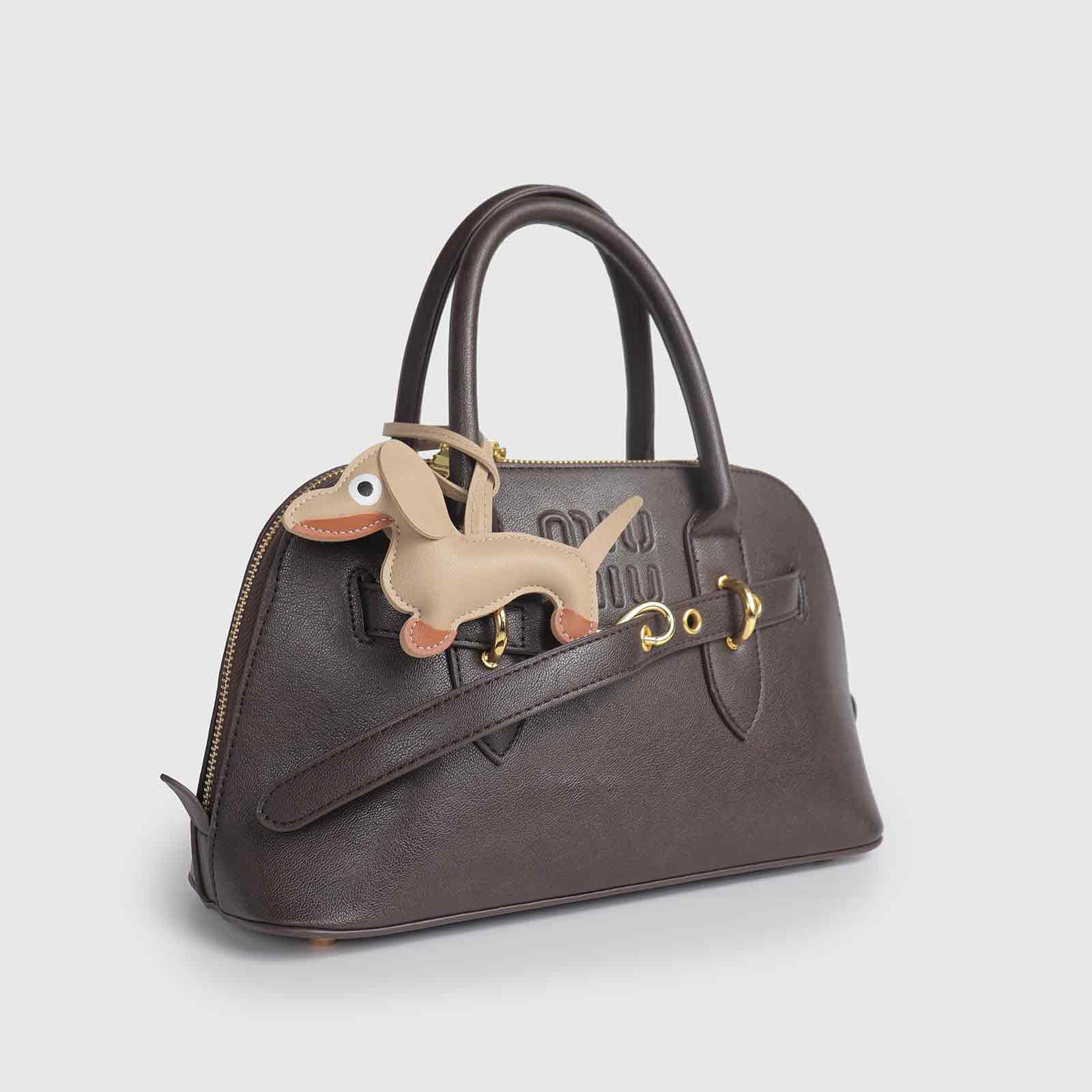 Multi-Color Dachshund-Shaped Bag Charm
