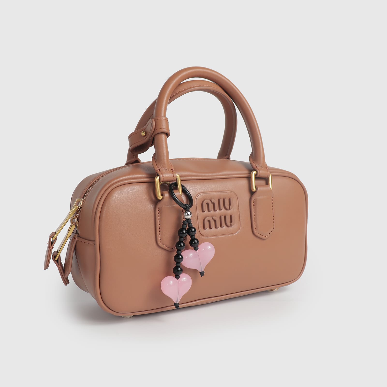 Pink Double-Heart Charm