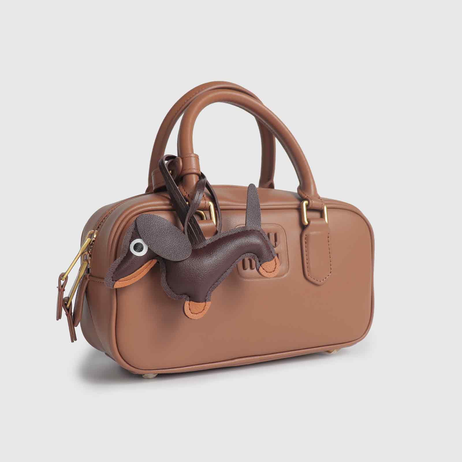 Multi-Color Dachshund-Shaped Bag Charm