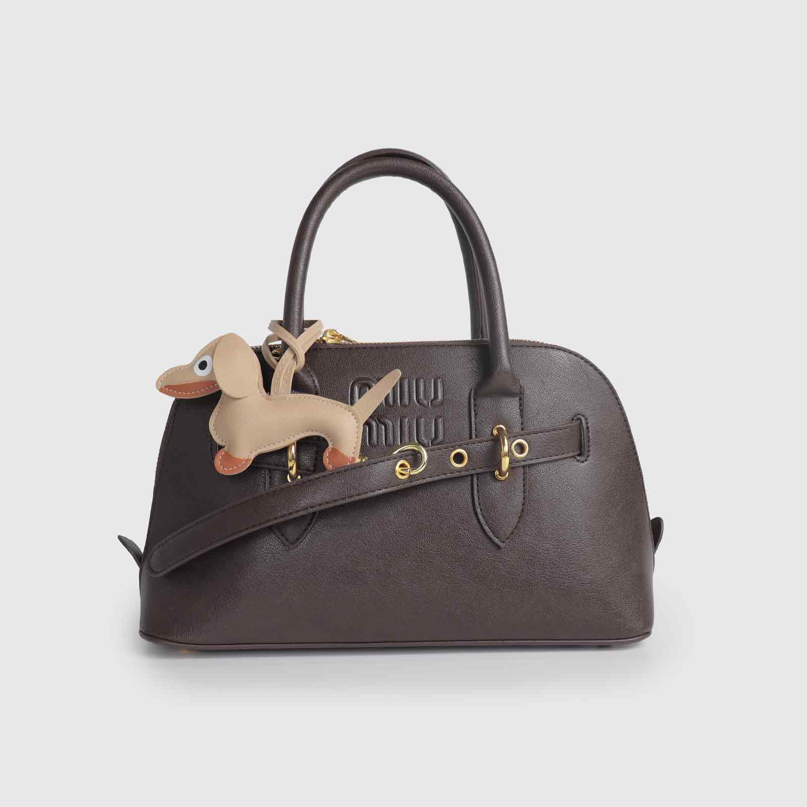 Multi-Color Dachshund-Shaped Bag Charm