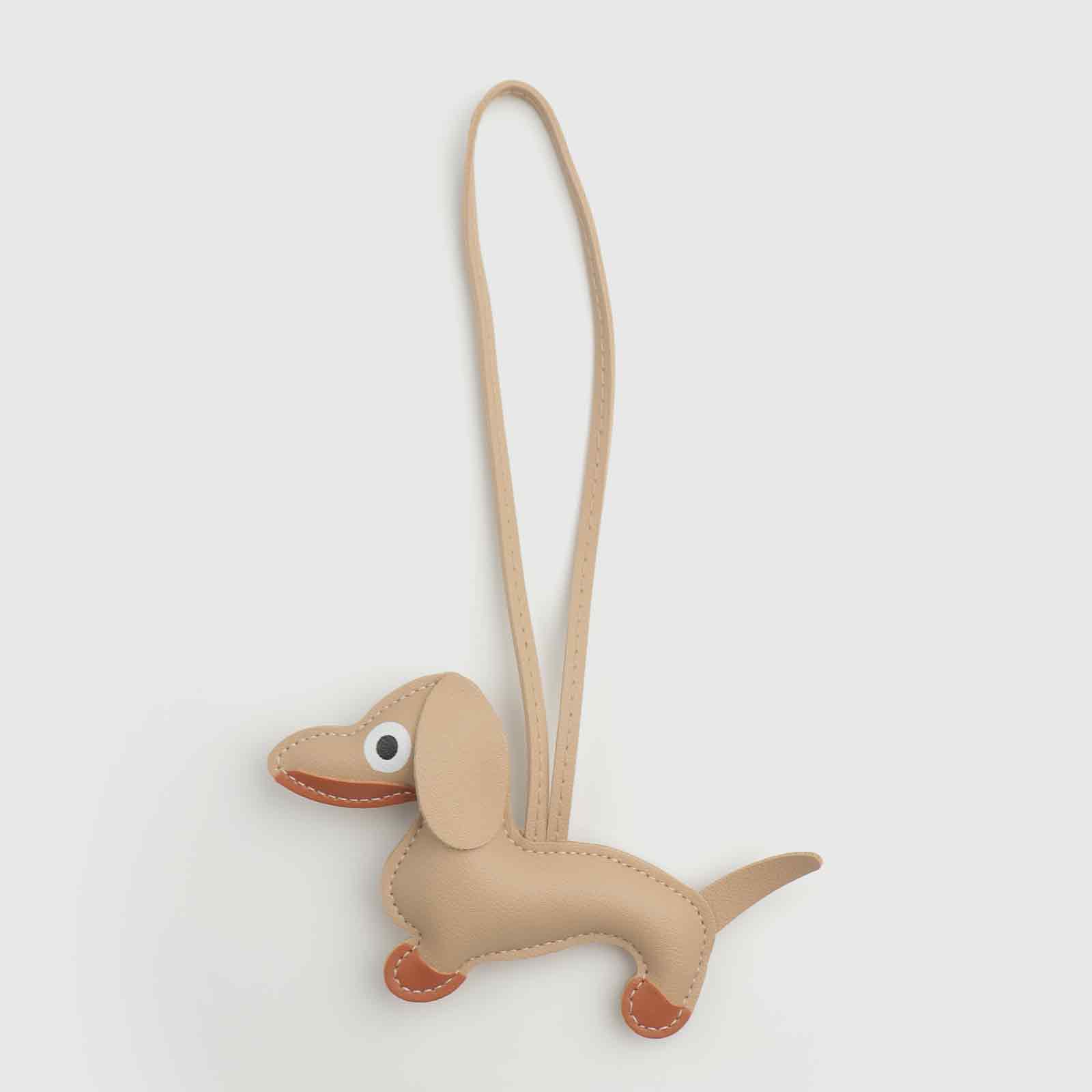 Multi-Color Dachshund-Shaped Bag Charm