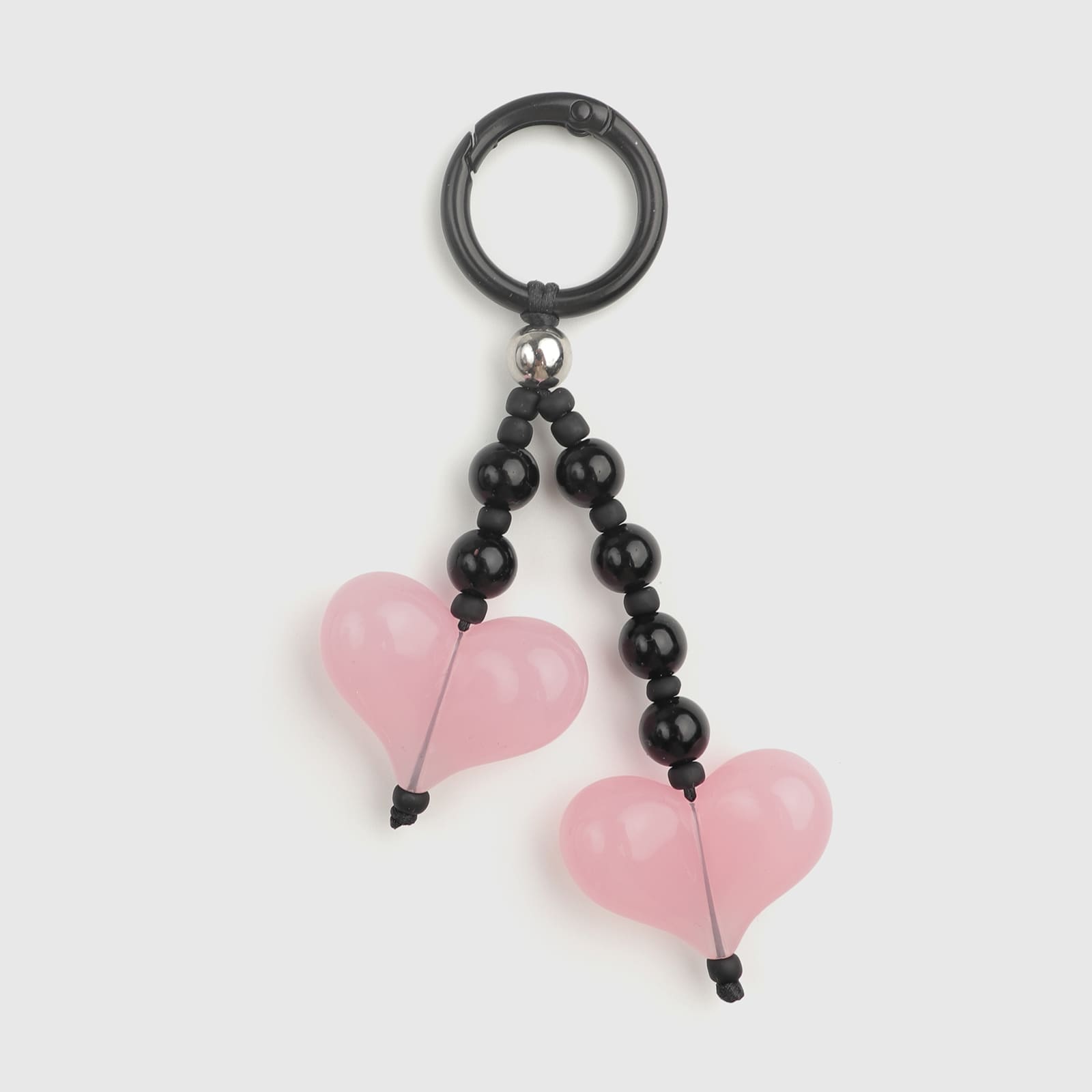 Pink Double-Heart Charm