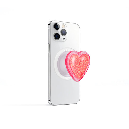 4D Heart-Shaped Rosy Puff Pull-to-Grip