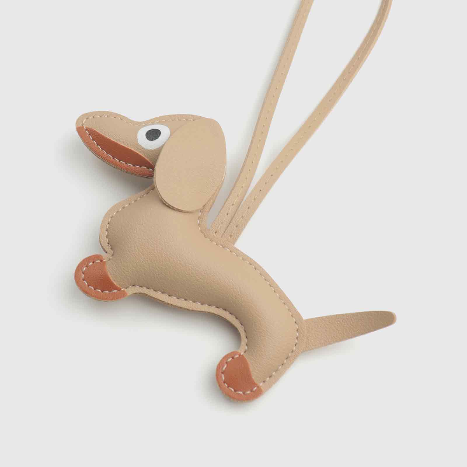 Multi-Color Dachshund-Shaped Bag Charm