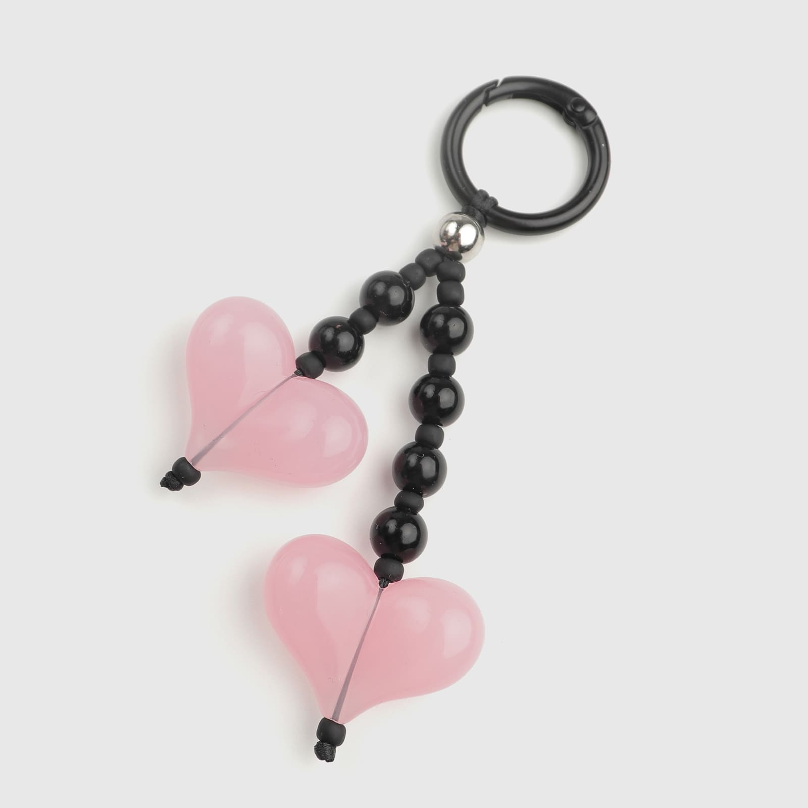 Pink Double-Heart Charm