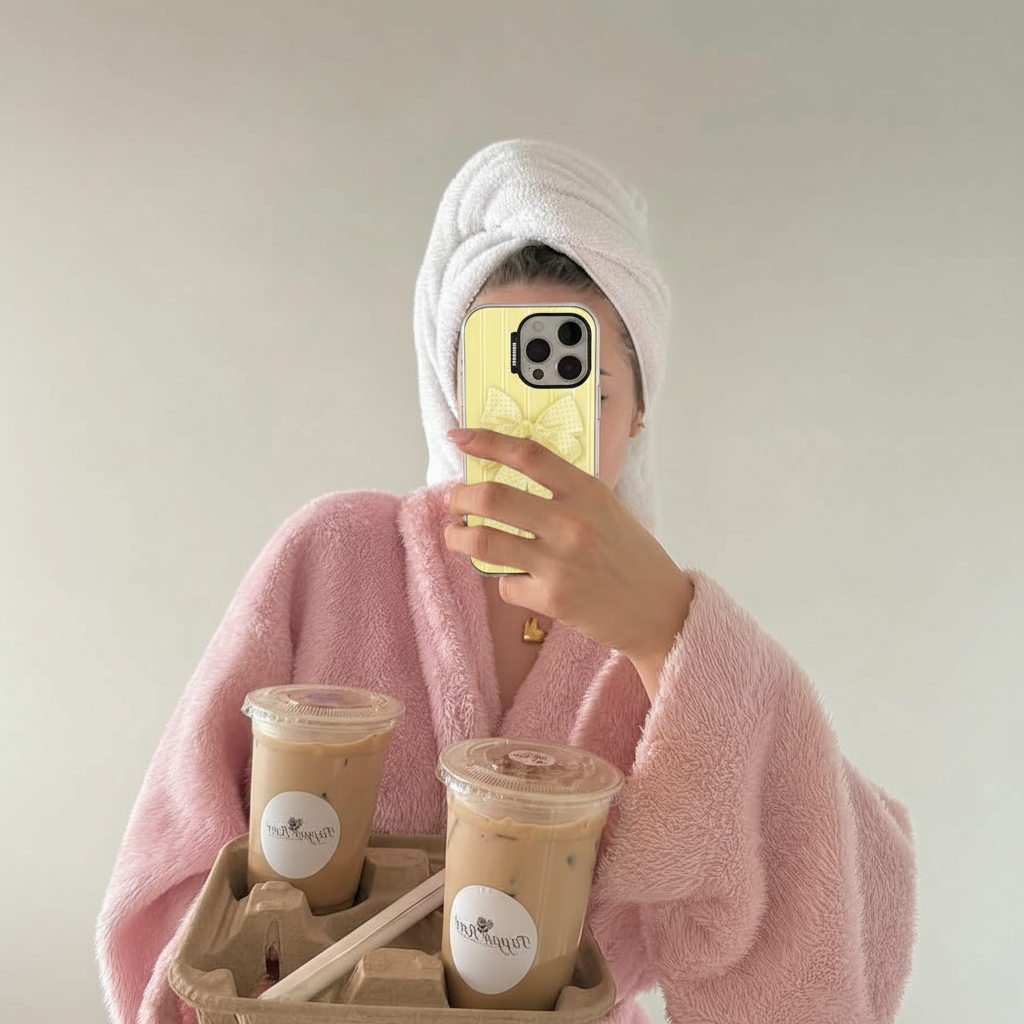 Lemon Chiffon Mirror Phone Case MagSafe Compatible