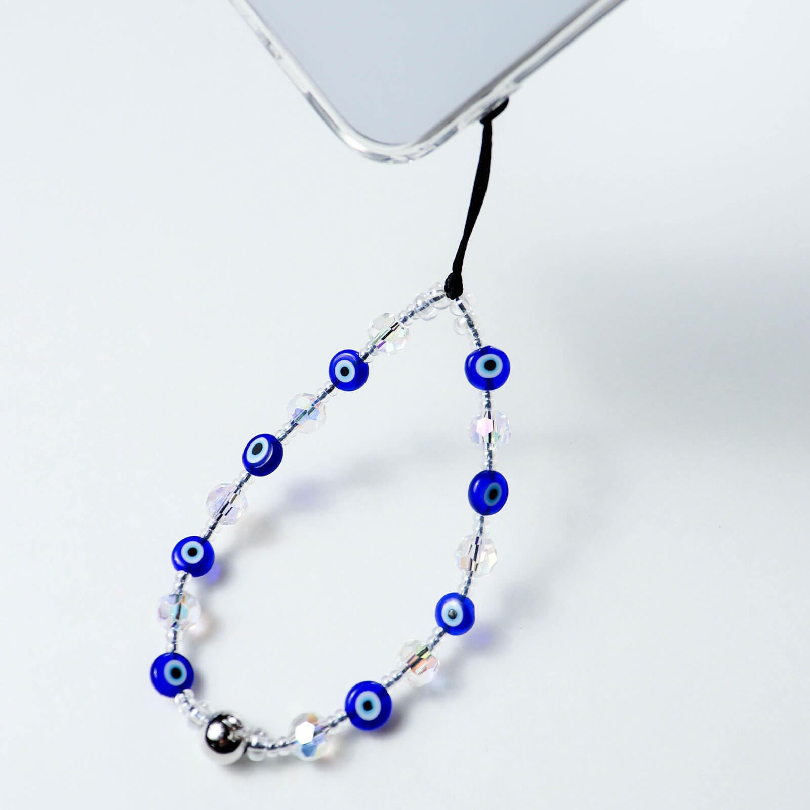 Blue Beaded Multi-Functional Bag Charm & Phone Chain — Stylish Fashion Accessory