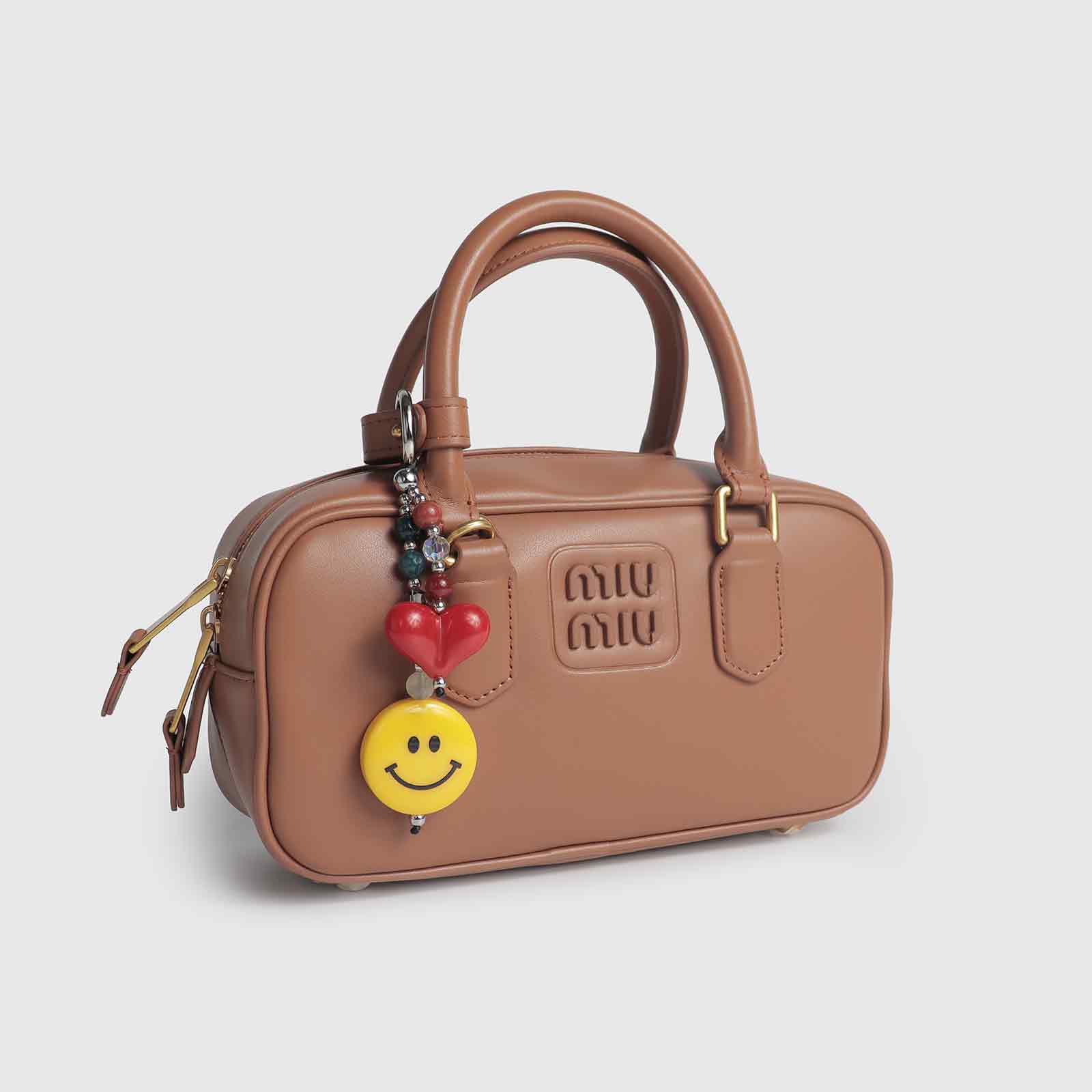 Y2K Retro Color Beaded Smiley Heart Charm