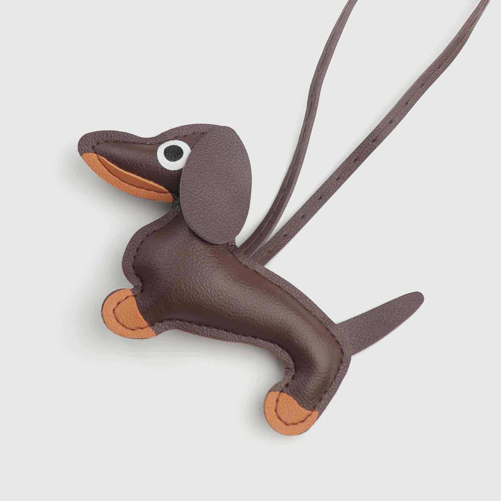 Multi-Color Dachshund-Shaped Bag Charm