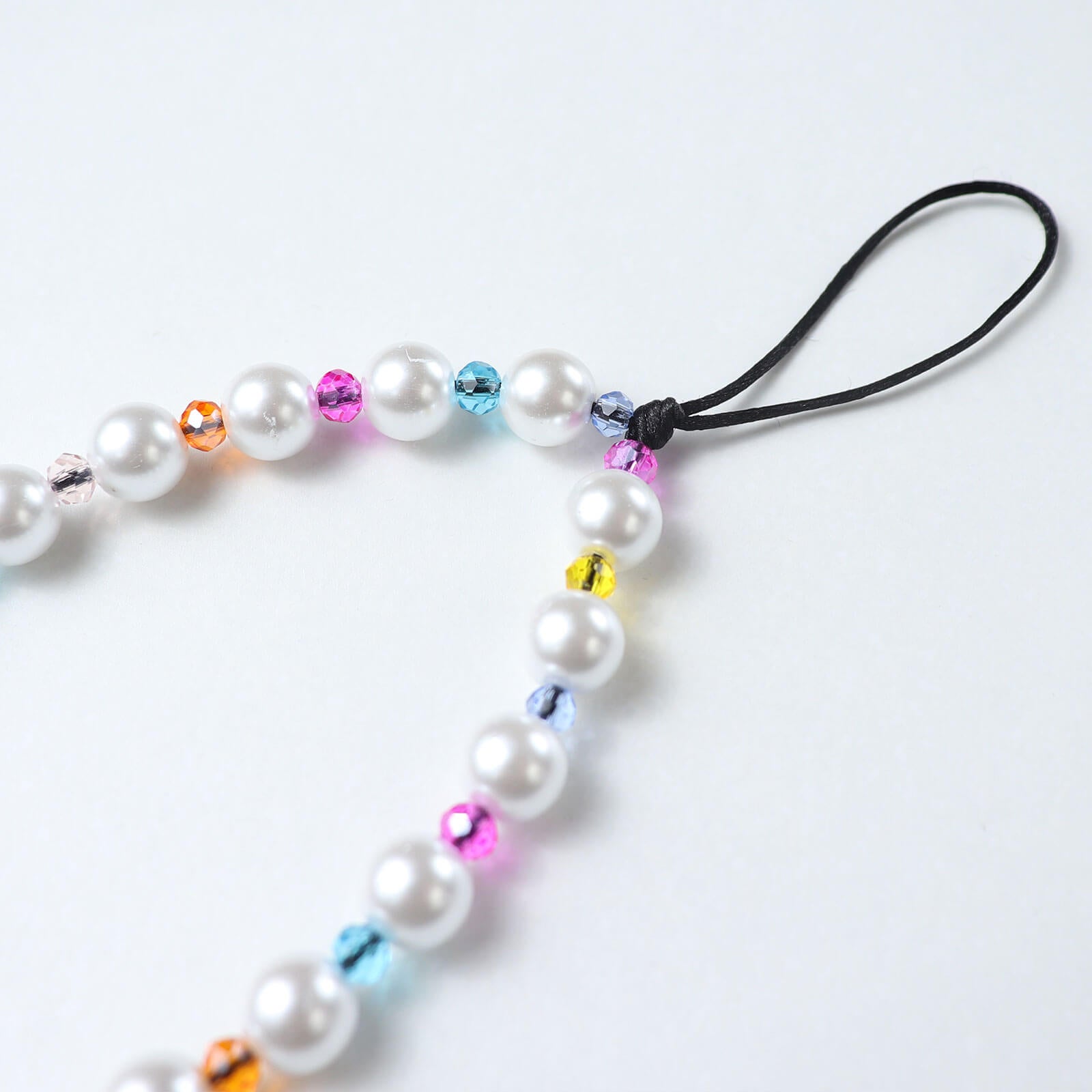 Pearl & Color Pop Beaded Multi-Use Bag Charm & Phone Chain — Trendy Fashion Accessory