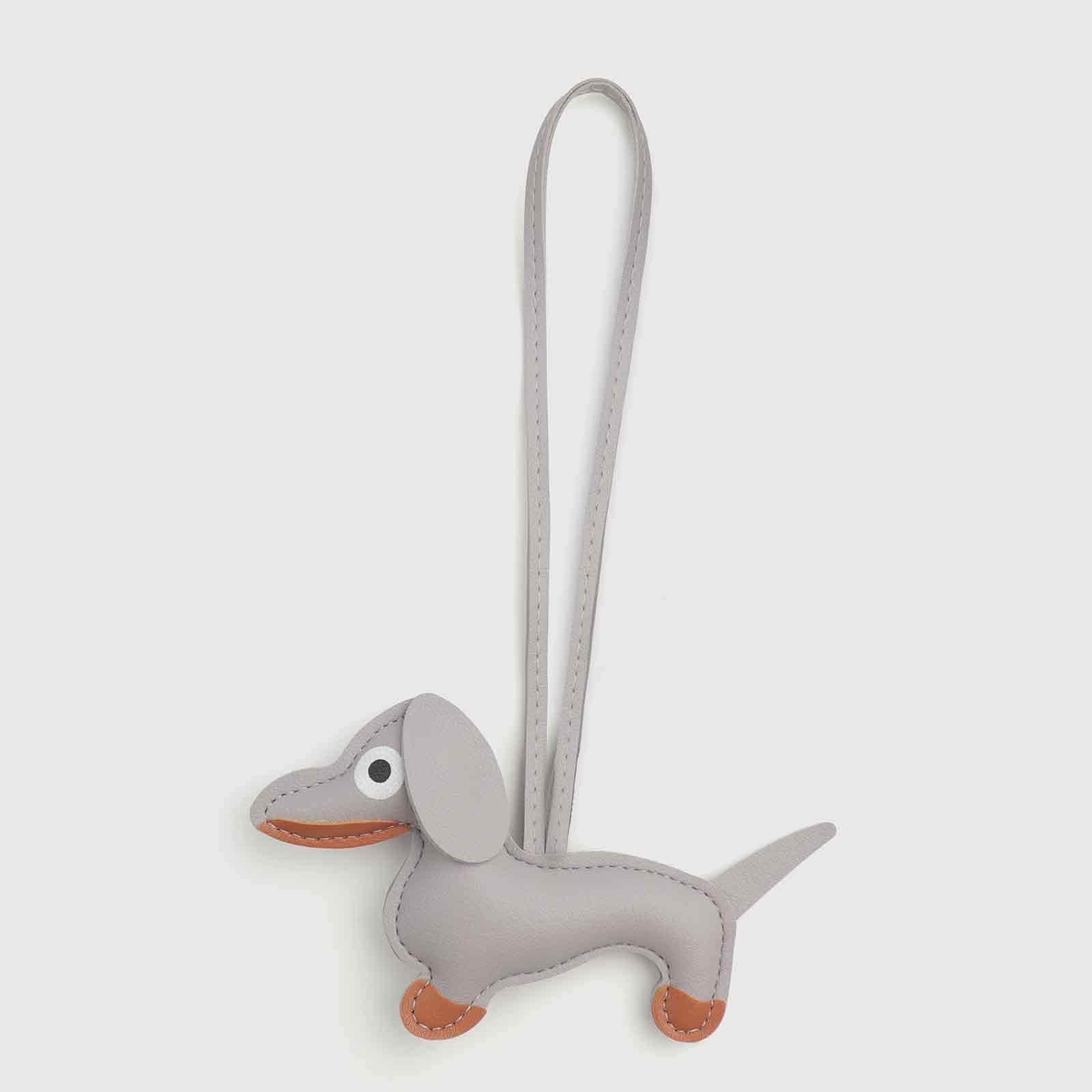Multi-Color Dachshund-Shaped Bag Charm