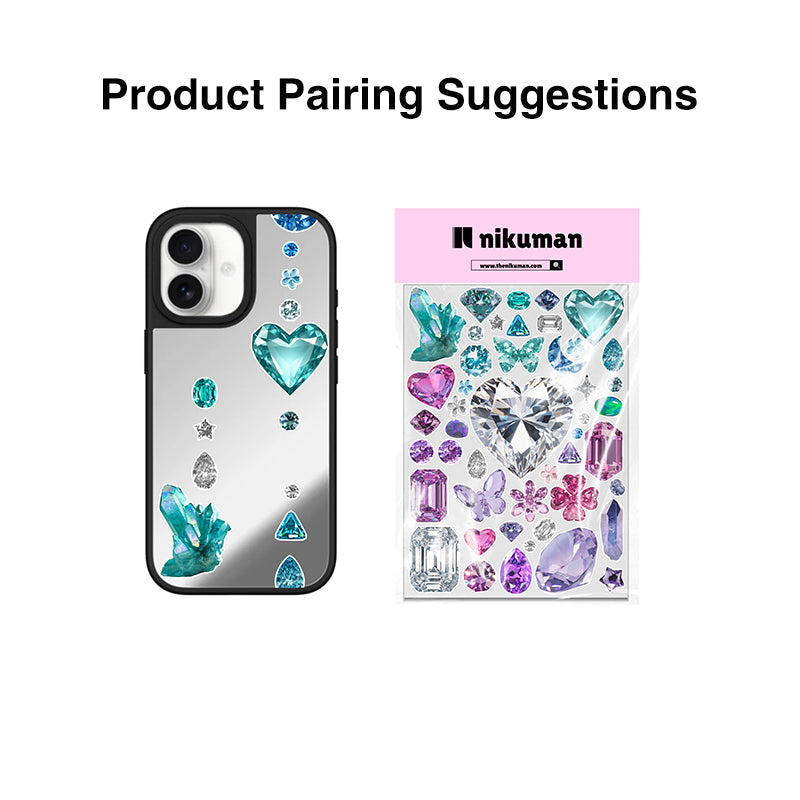Diamonds Custom Canvas Mirror MagSafe Phone Case