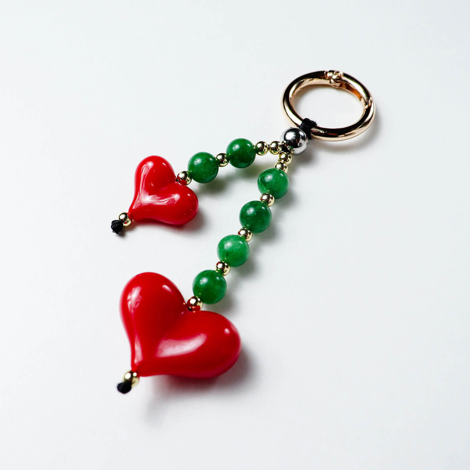 Emerald Heart Duo Charm