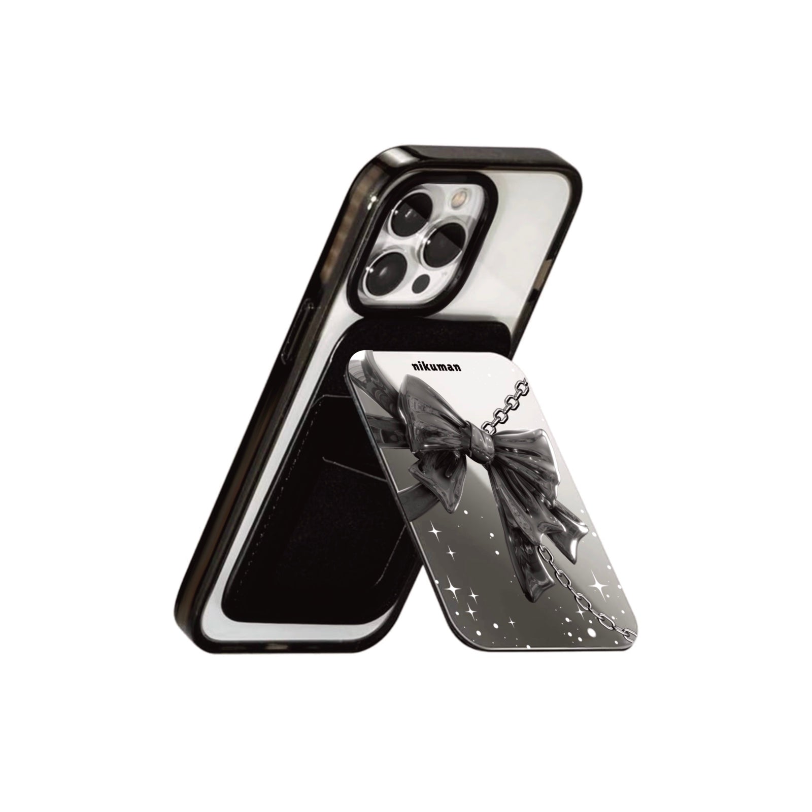 Disco Dream Snap Mirror MagSafe Cardholder Stand