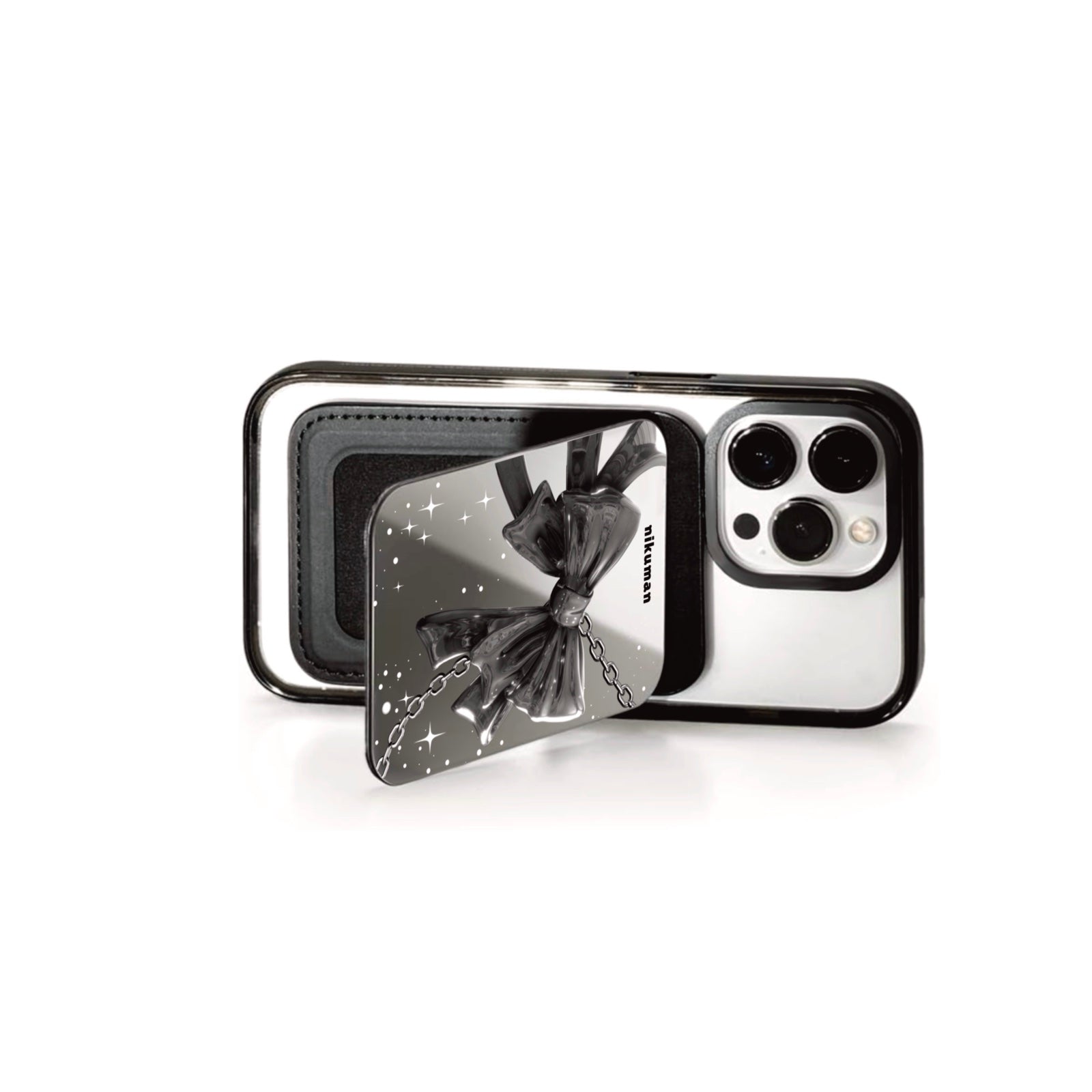 Disco Dream Snap Mirror MagSafe Cardholder Stand