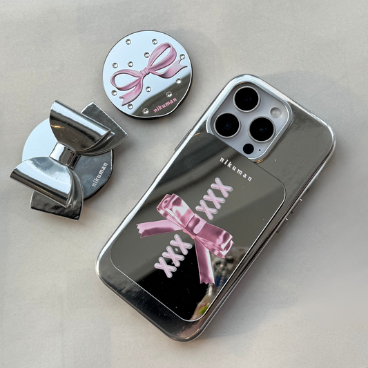 Headturn Bow Snap Mirror MagSafe Cardholder Stand