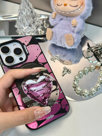 Pink Symbiote Mirror Magnetic Phone Grip & Stand