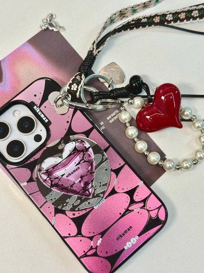 Pink Symbiote Mirror Magnetic Phone Grip & Stand