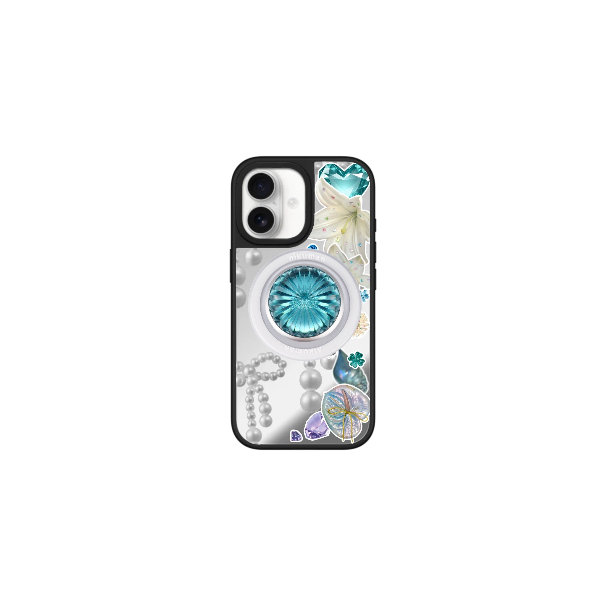 Diamonds Custom Canvas Mirror MagSafe Phone Case