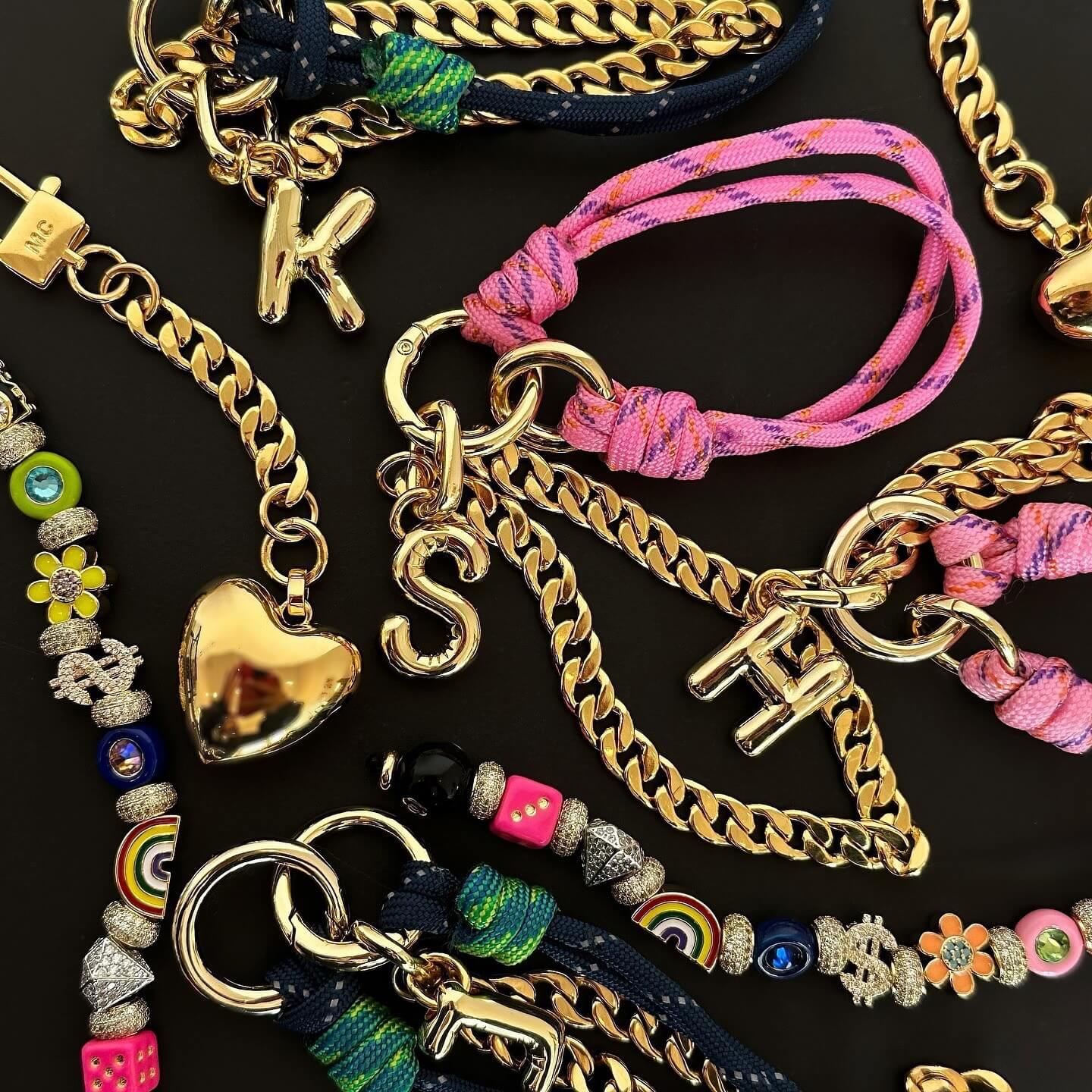 Gold Chain Letter DIY Charm Set — Chic Fashion Multi-Functional Accessory