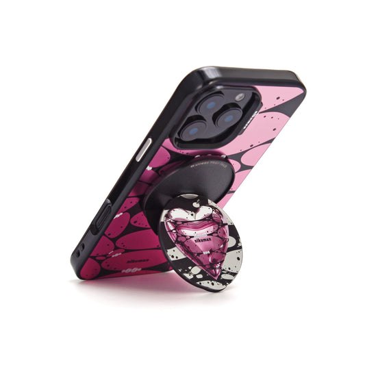 Pink Symbiote Mirror Magnetic Phone Grip & Stand