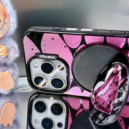 Pink Symbiote Mirror Magnetic Phone Grip & Stand