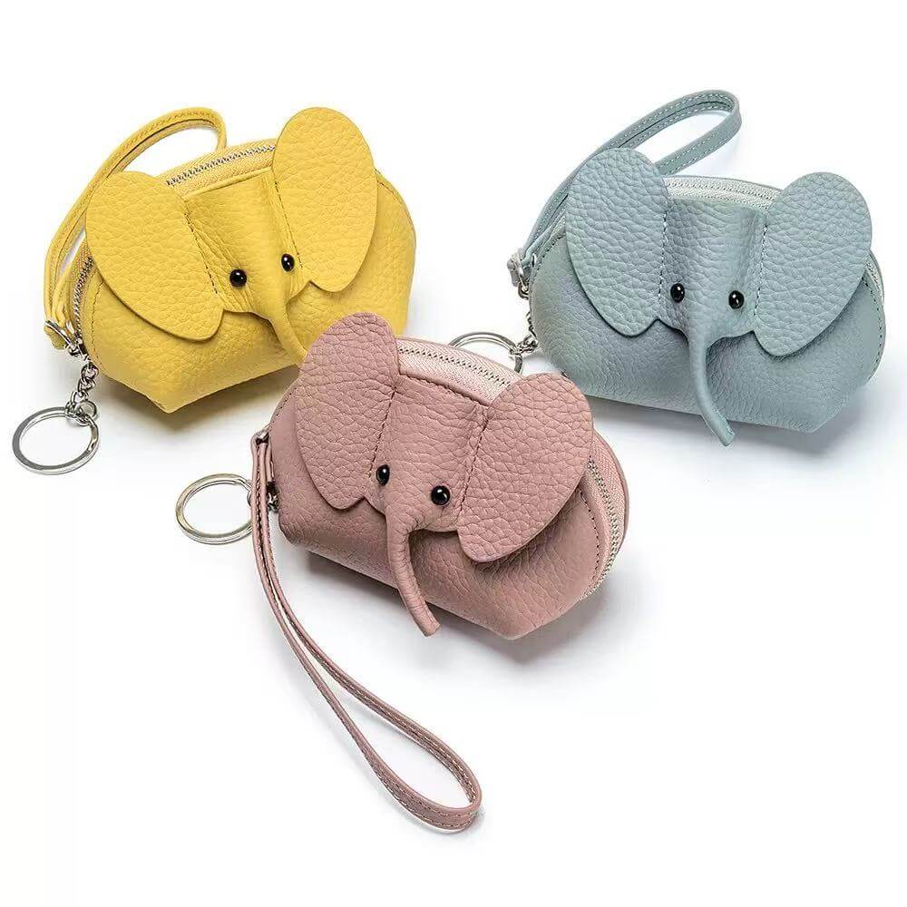 Elephant Whisper Mini Pouch — Adorable Playful Fashion Multi-Functional Accessory