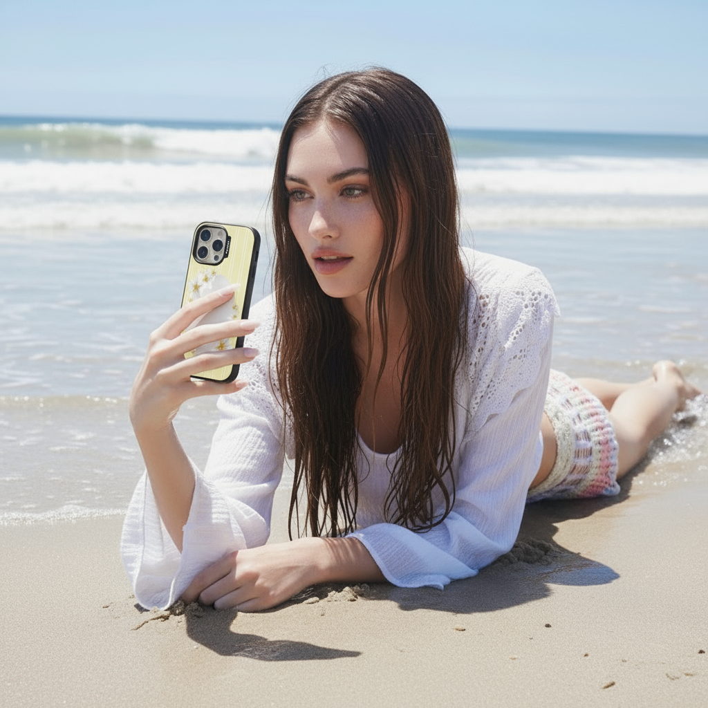 Mirror Hibiscus Phone Case MagSafe Compatible