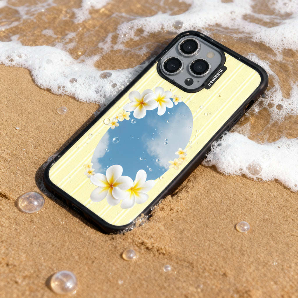 Mirror Hibiscus Phone Case MagSafe Compatible