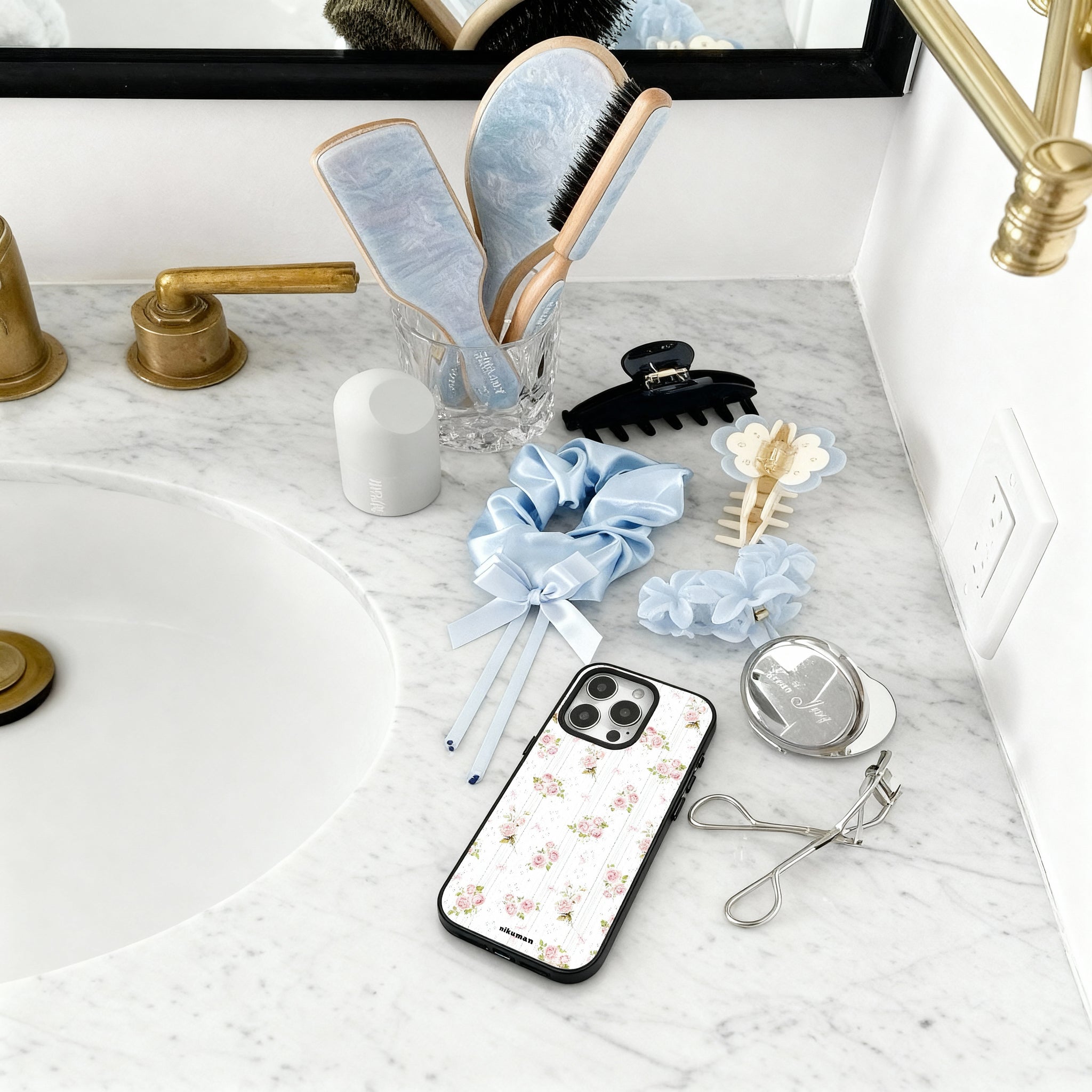 Rose Lullaby Mirror Phone Case MagSafe Compatible